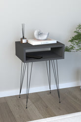 Masuta cu picoare metalice antracit