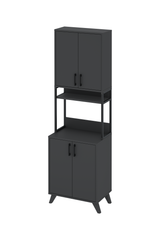 Dulap Multifunctional 4 Usi Antracit