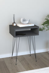 Masuta Cu Picoare Metalice Antracit