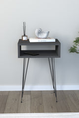Masuta Cu Picoare Metalice Antracit