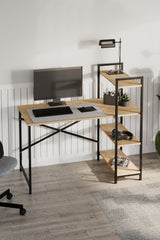 Birou De Studiu Metalic Cu 3 Rafturi