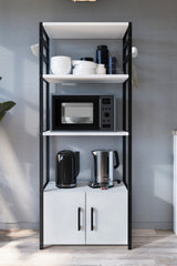 Suport Metalic cu 2 Usi Si 4 Rafturi Pentru Bucatarie