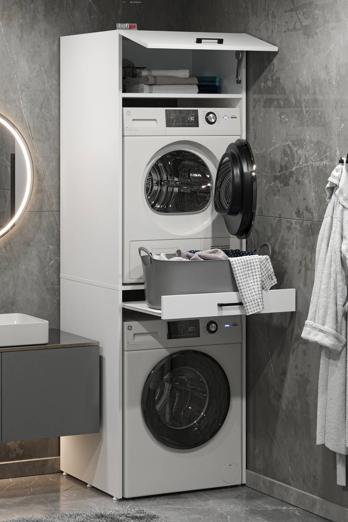 Dulap Pentru Masina De Spalat Si Uscator De Rufe